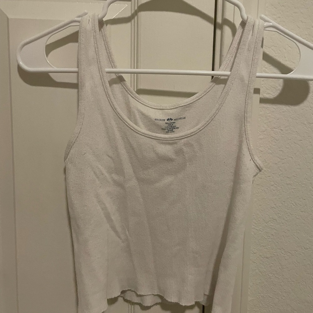 Brandy Melville Classic White Tank Top
